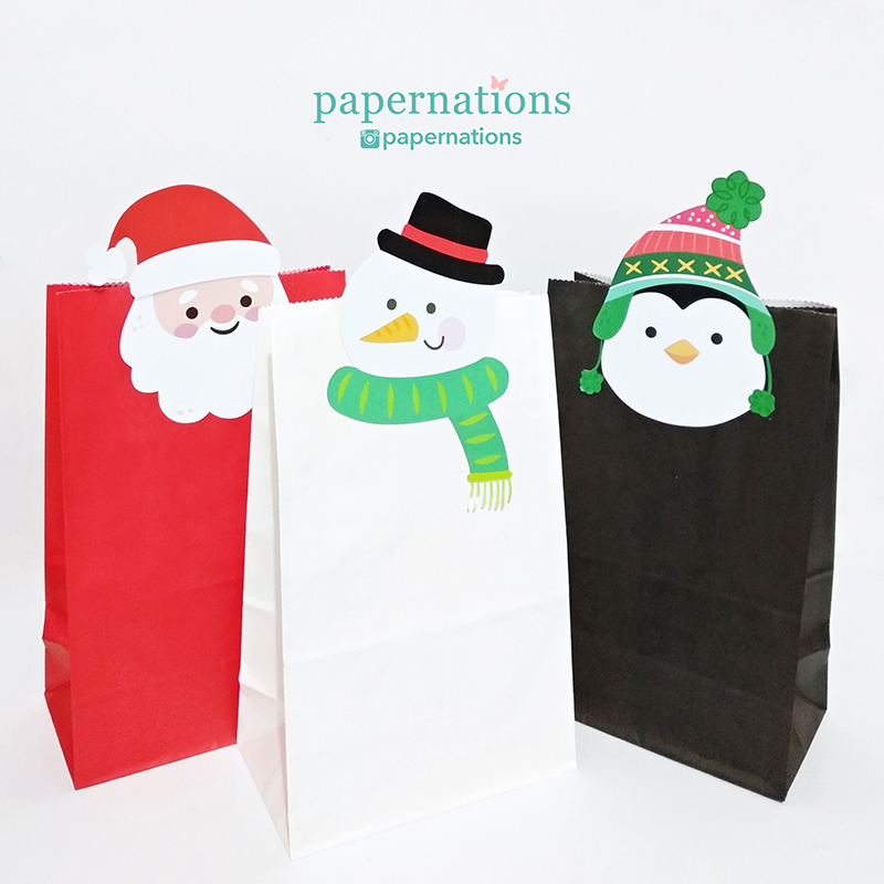 Standing Bags - Christmas (Santa, Snowman & Penguin)